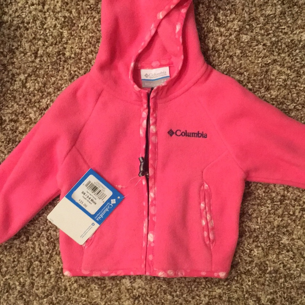 New with tags baby girl Columbia fleece